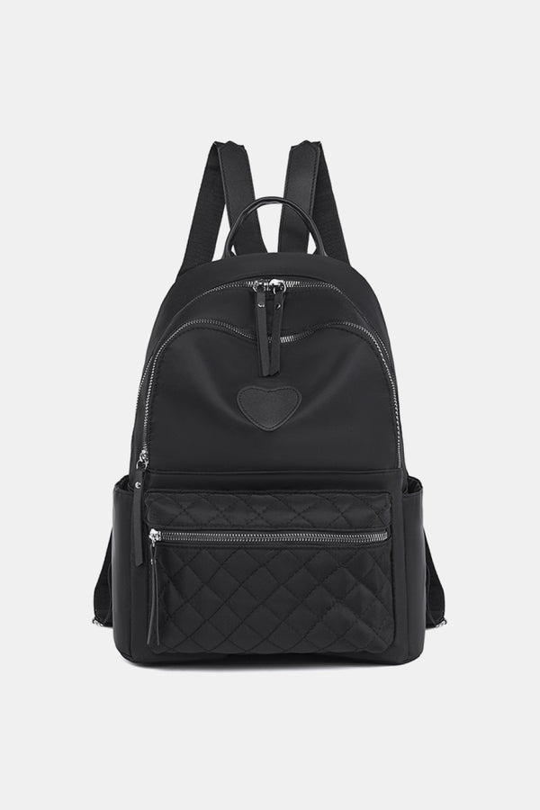 Heart Pattern Oxford Cloth Backpack Trendsi