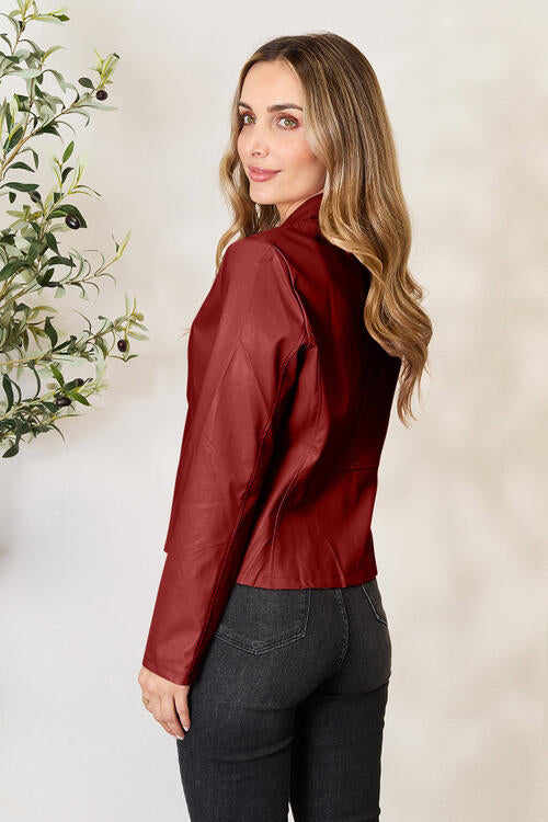 Mock Neck Zip Up Jacket - Super Amazing Store