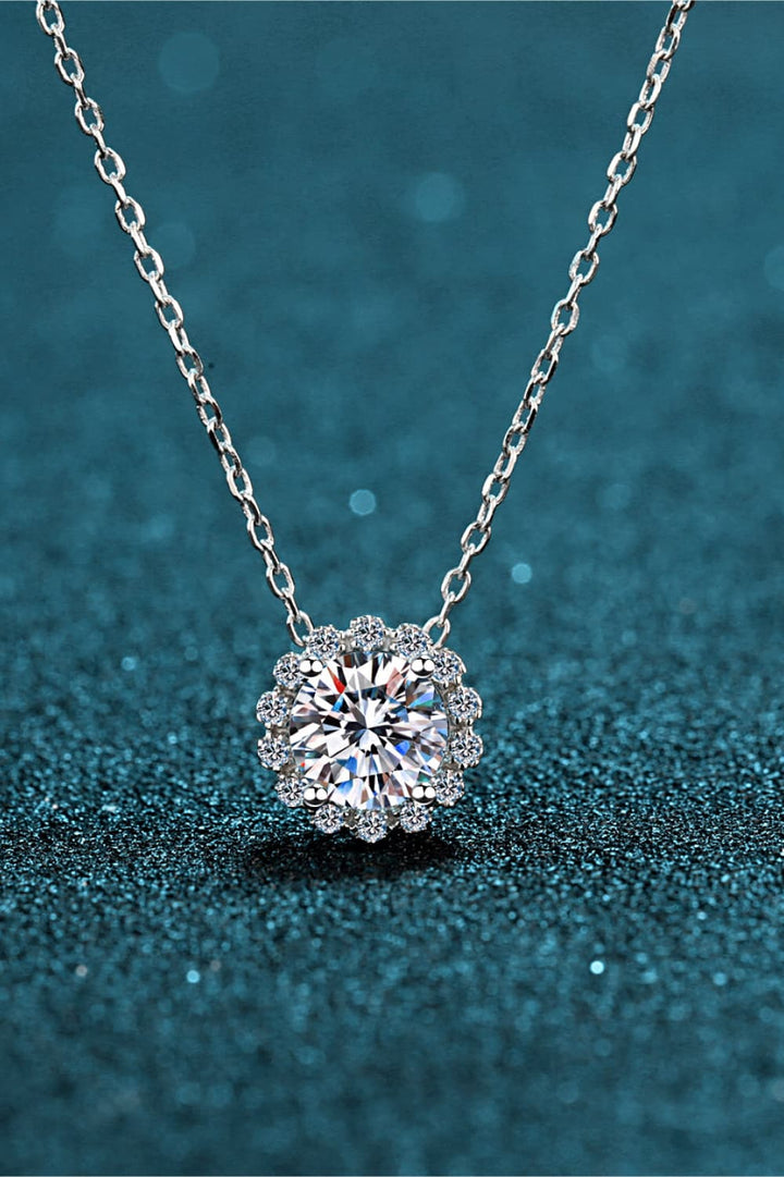 3 Carat Moissanite 925 Sterling Silver Necklace Trendsi