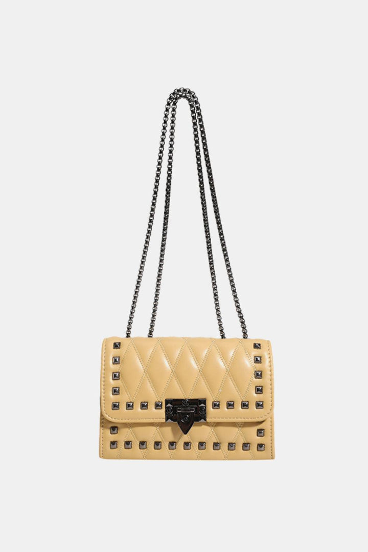 Studded PU Leather Crossbody Bag - Super Amazing Store