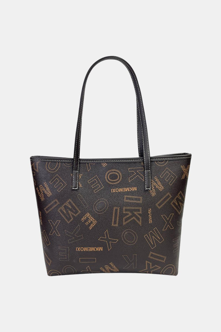 Printed PU Leather Tote Bag - Super Amazing Store