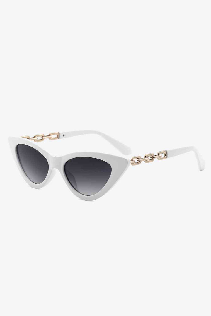 Chain Detail Cat-Eye Sunglasses - Super Amazing Store