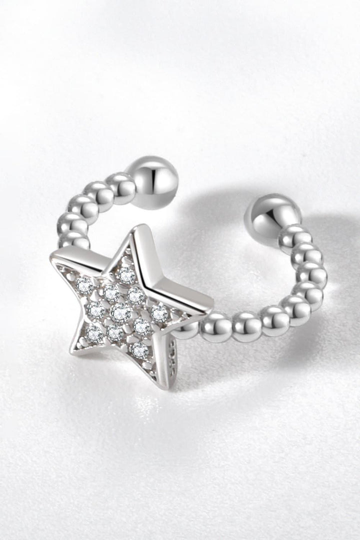 Inlaid Zircon Star Single Cuff Earring - Super Amazing Store