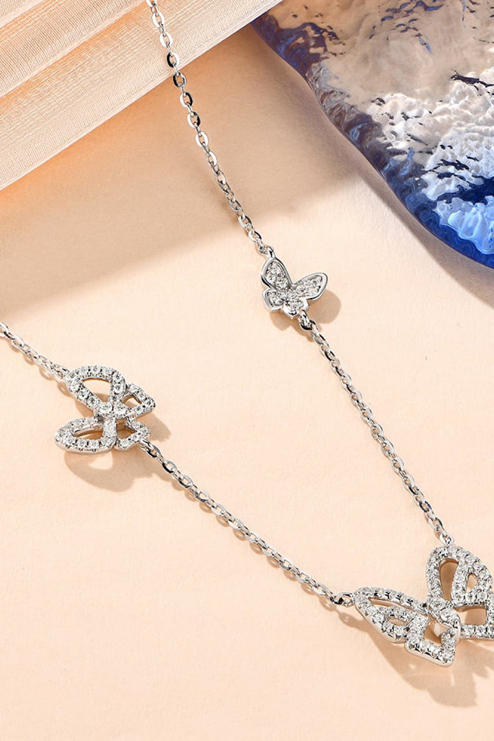 Moissanite Butterfly Shape Necklace - Super Amazing Store