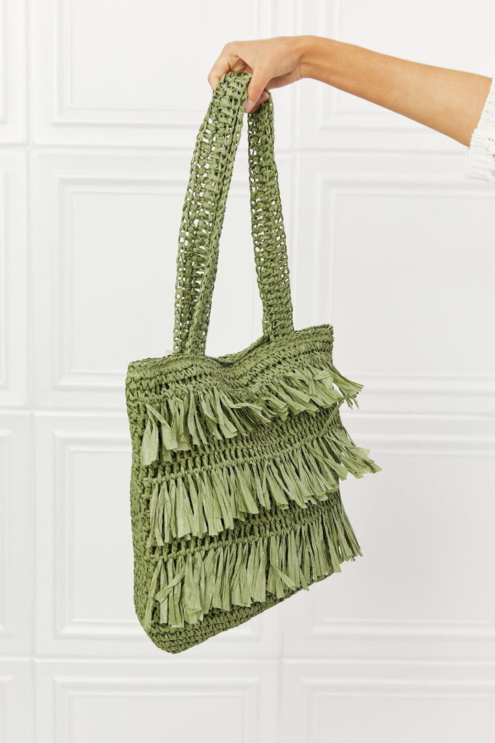 Fame The Last Straw Fringe Straw Tote Bag - Super Amazing Store