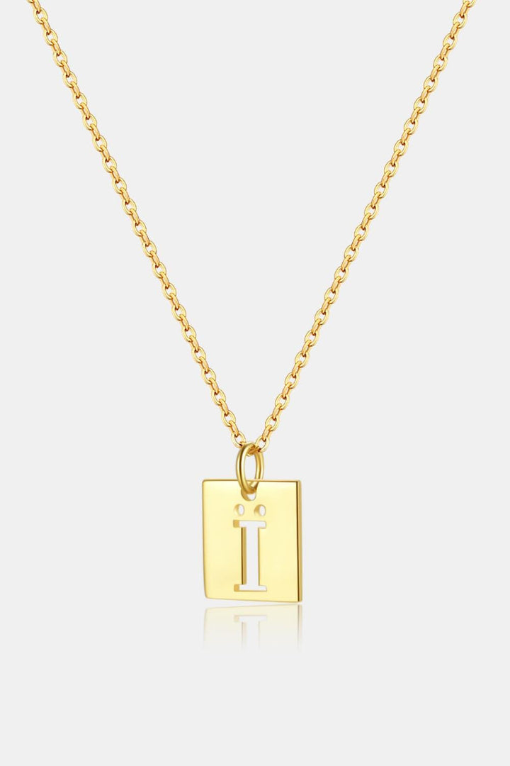 Cutout Rectangle Pendant Necklace - Super Amazing Store