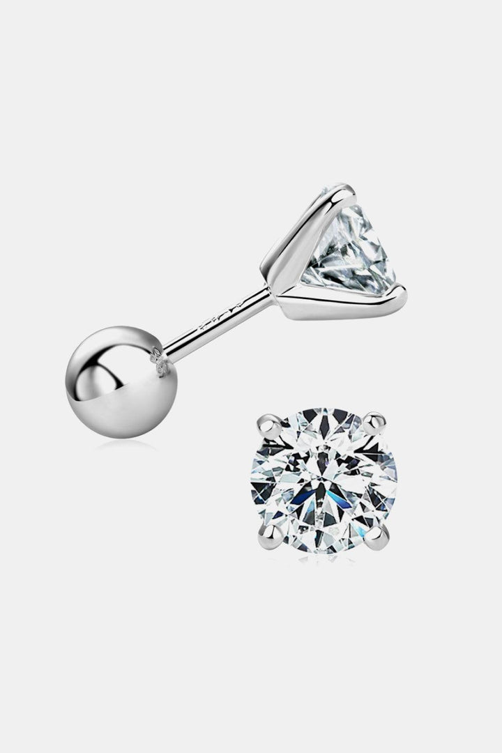 2 Carat Moissanite 925 Sterling Silver Stud Earrings - Super Amazing Store