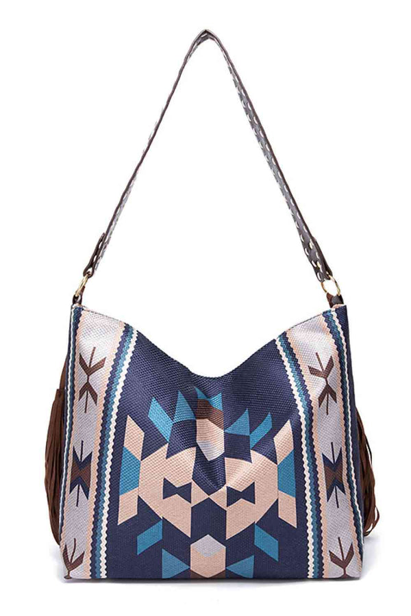 Geometric Canvas Tote Bag Trendsi