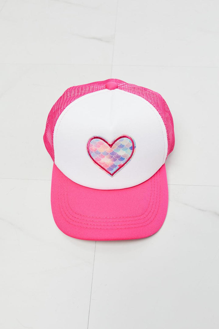 Fame Falling For You Trucker Hat in Pink - Super Amazing Store