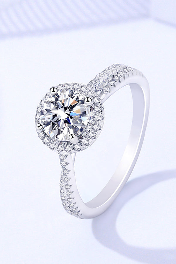 1 Carat Moissanite Round Shape Ring - Super Amazing Store