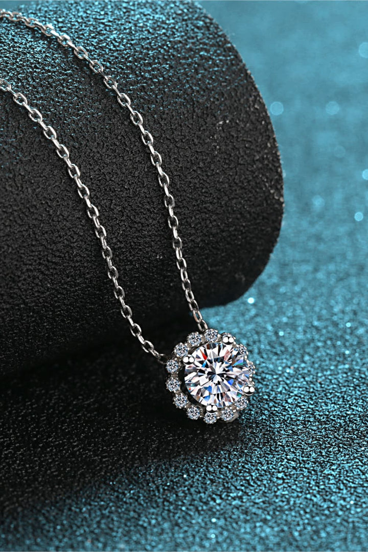 3 Carat Moissanite 925 Sterling Silver Necklace Trendsi