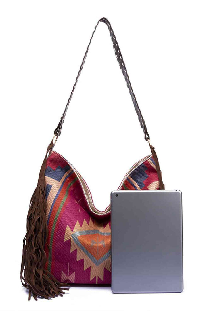 Geometric Canvas Tote Bag Trendsi