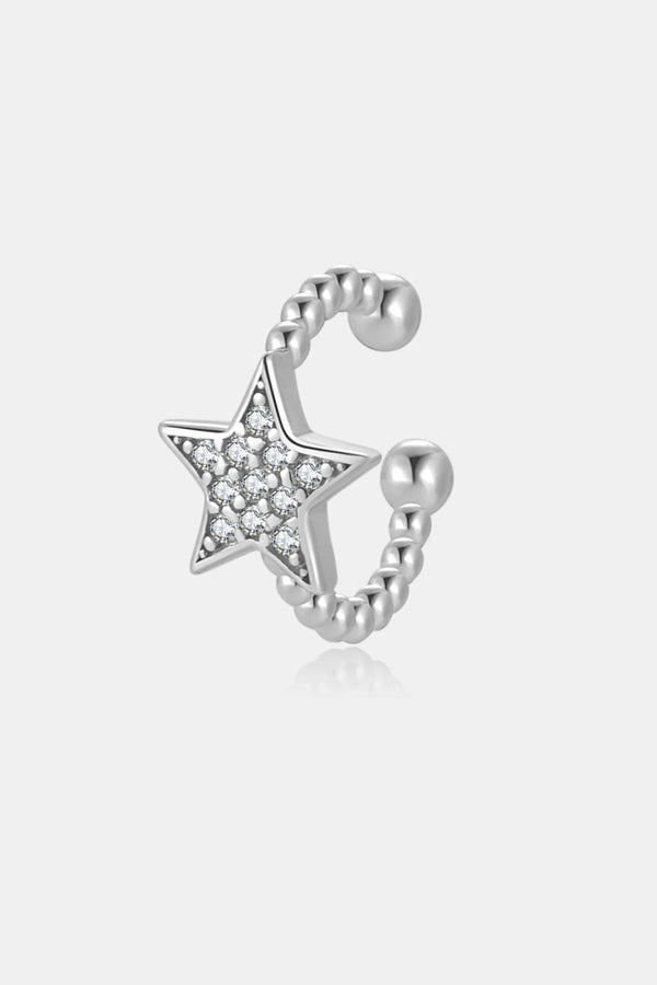 Inlaid Zircon Star Single Cuff Earring - Super Amazing Store