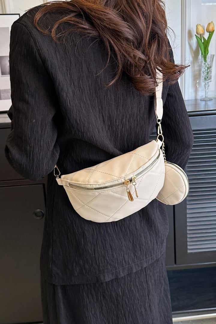 PU Leather Sling Bag with Small Purse - Super Amazing Store