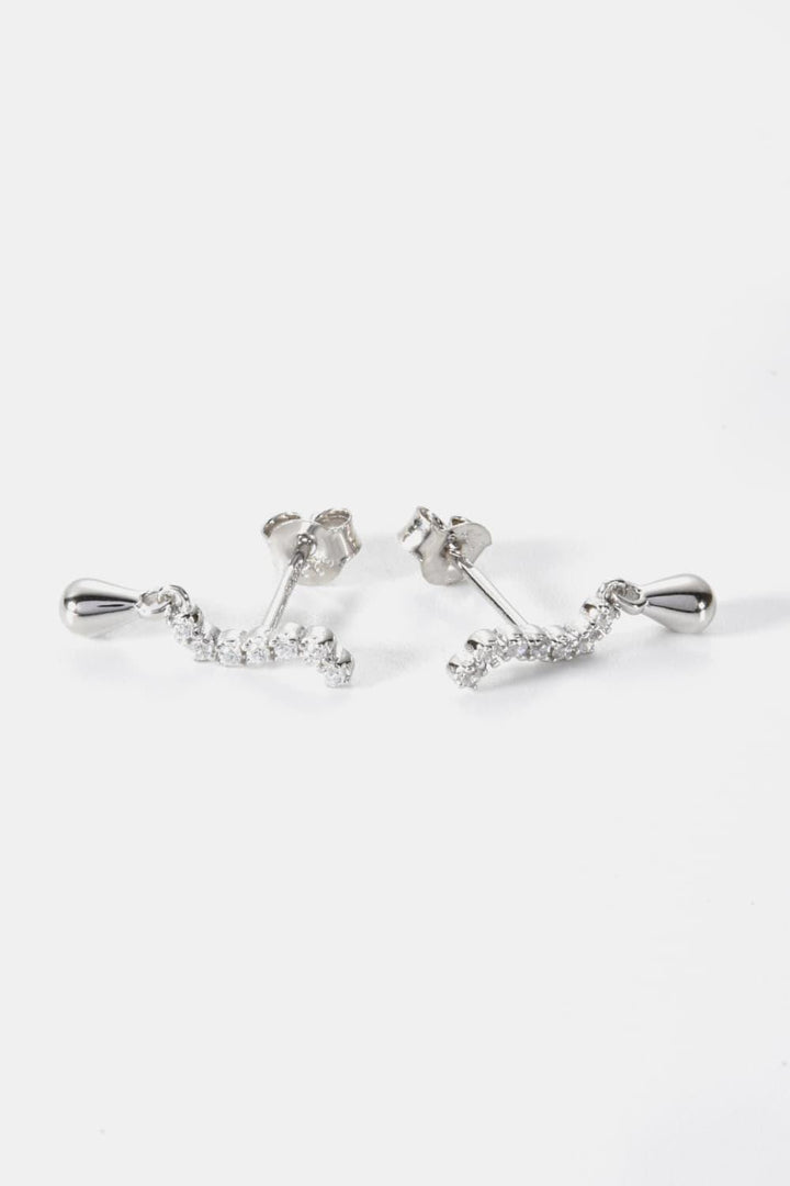 Zircon 925 Sterling Silver Drop Earrings - Super Amazing Store