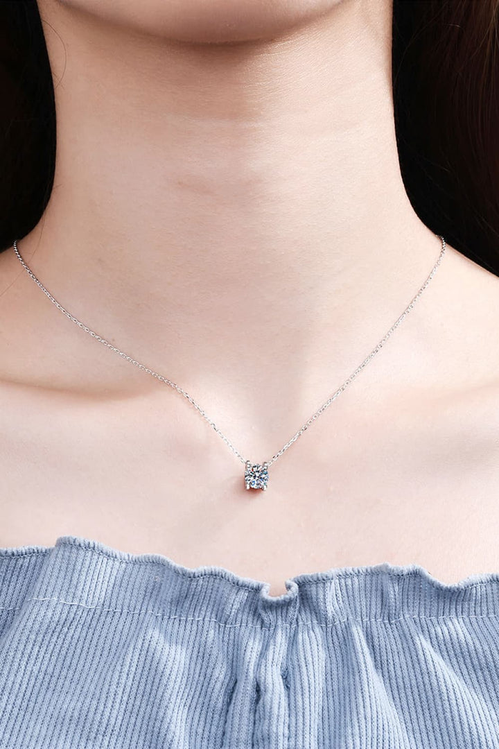 Moissanite 925 Sterling Silver Necklace - Super Amazing Store