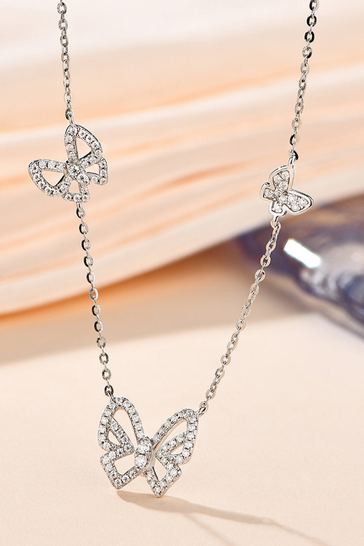 Moissanite Butterfly Shape Necklace - Super Amazing Store