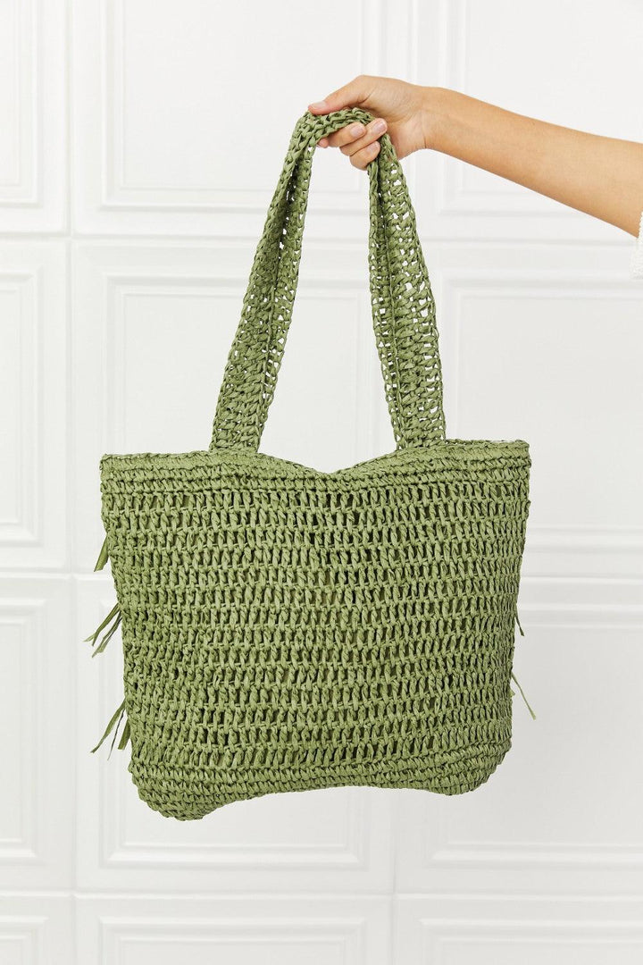 Fame The Last Straw Fringe Straw Tote Bag - Super Amazing Store