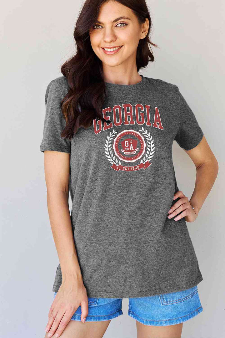 Simply Love Full Size GEORGIA Graphic T-Shirt Trendsi