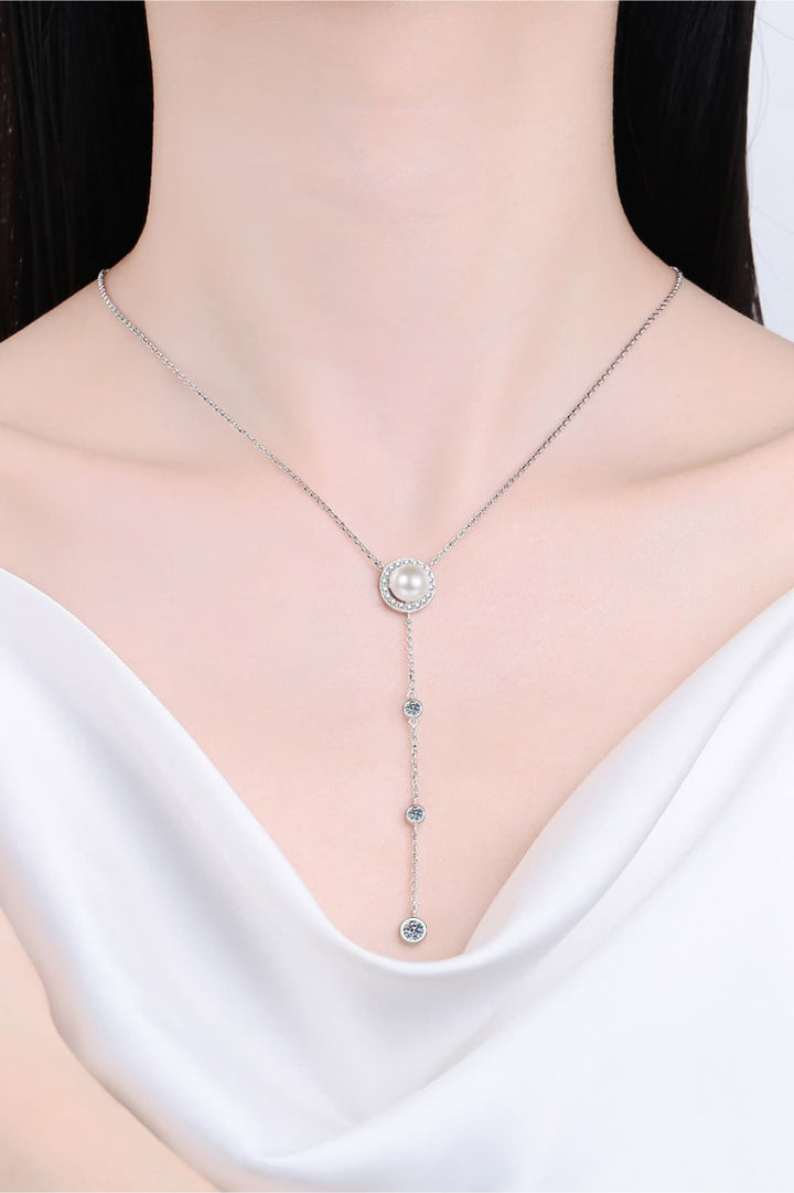 Moissanite Rhodium-Plated Necklace - Super Amazing Store