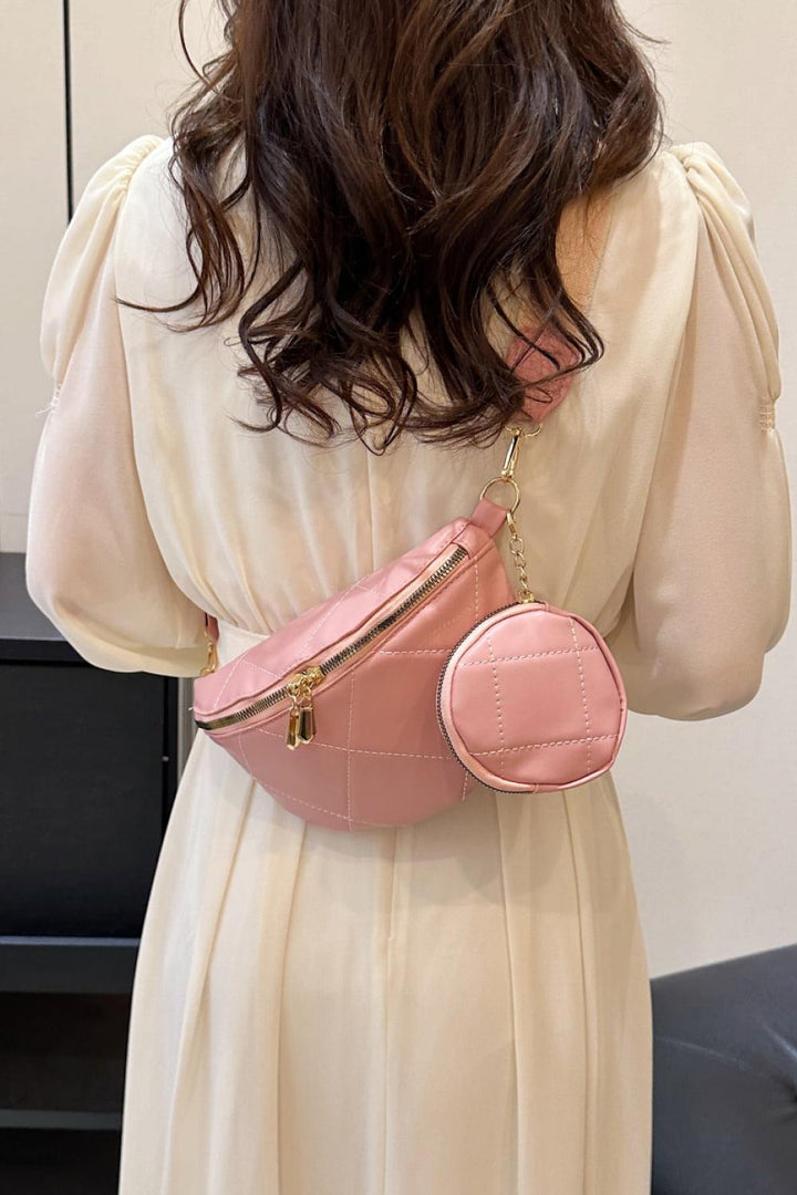 PU Leather Sling Bag with Small Purse - Super Amazing Store