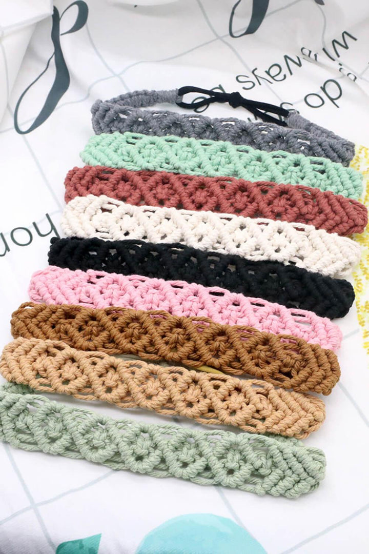 Assorted 2-Pack Macrame Flexible Headband - Super Amazing Store