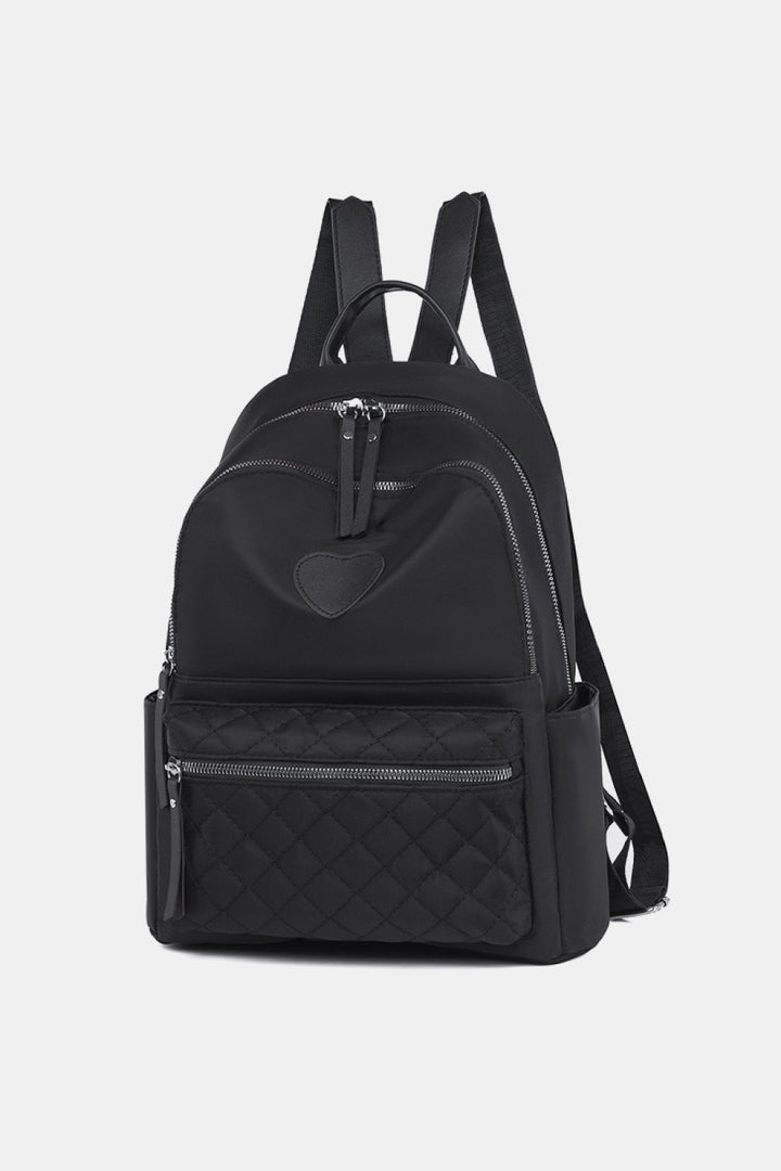 Heart Pattern Oxford Cloth Backpack Trendsi