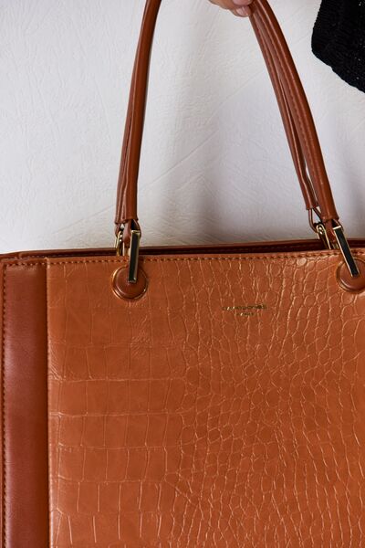 David Jones Texture PU Leather Handbag Trendsi