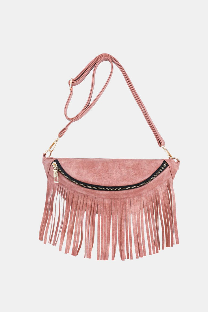 Fringed PU Leather Sling Bag - Super Amazing Store