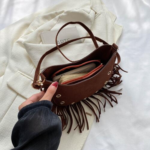 Fringe Detail Crossbody Bag Trendsi