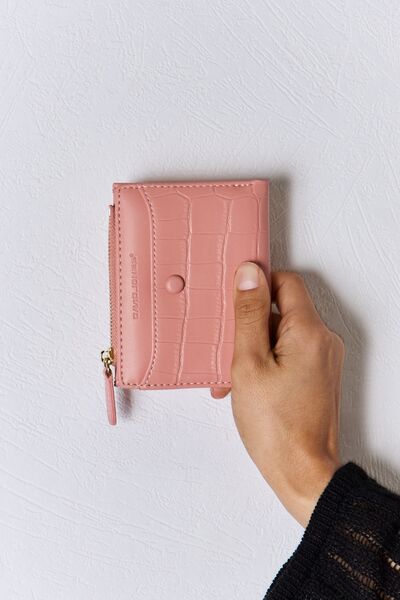 David Jones Texture PU Leather Mini Wallet Trendsi