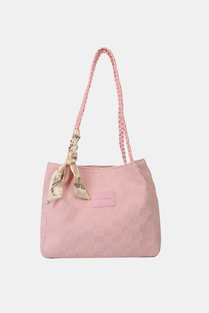 Braided Strap Polyester Tote Bag - Super Amazing Store