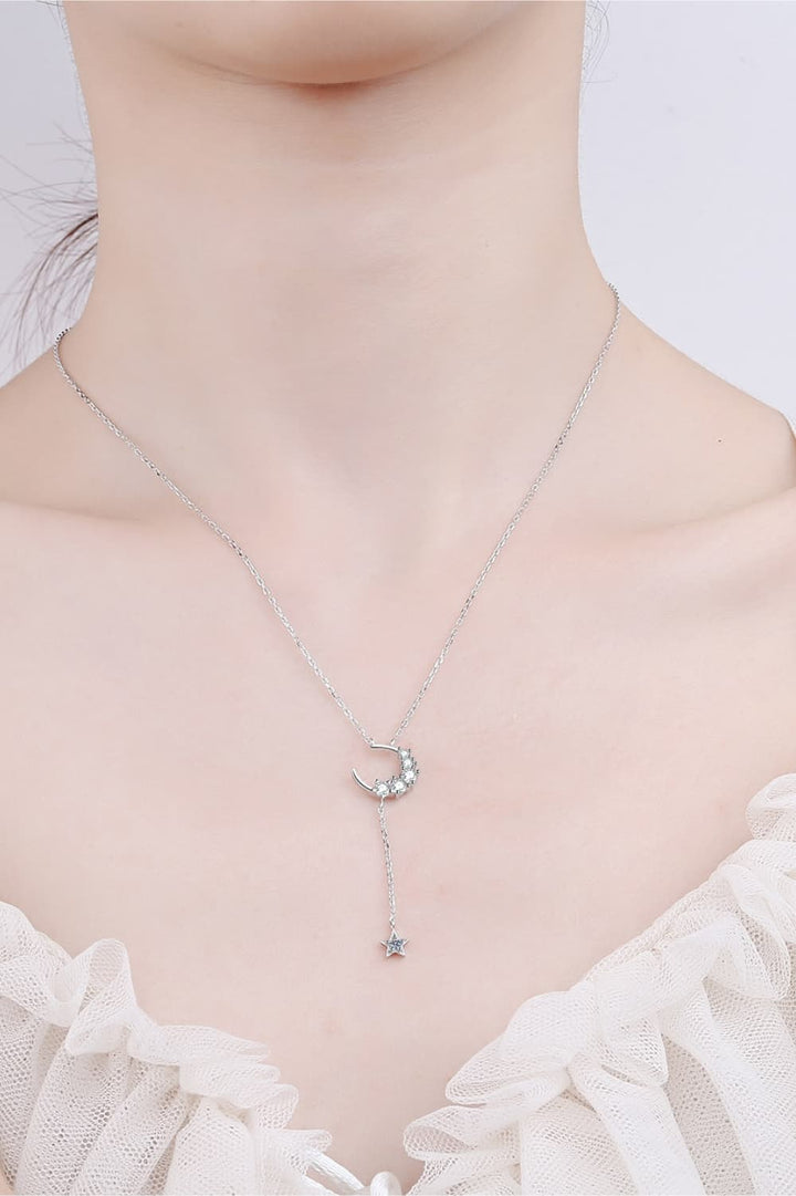 Star & Moon Moissanite Necklace - Super Amazing Store