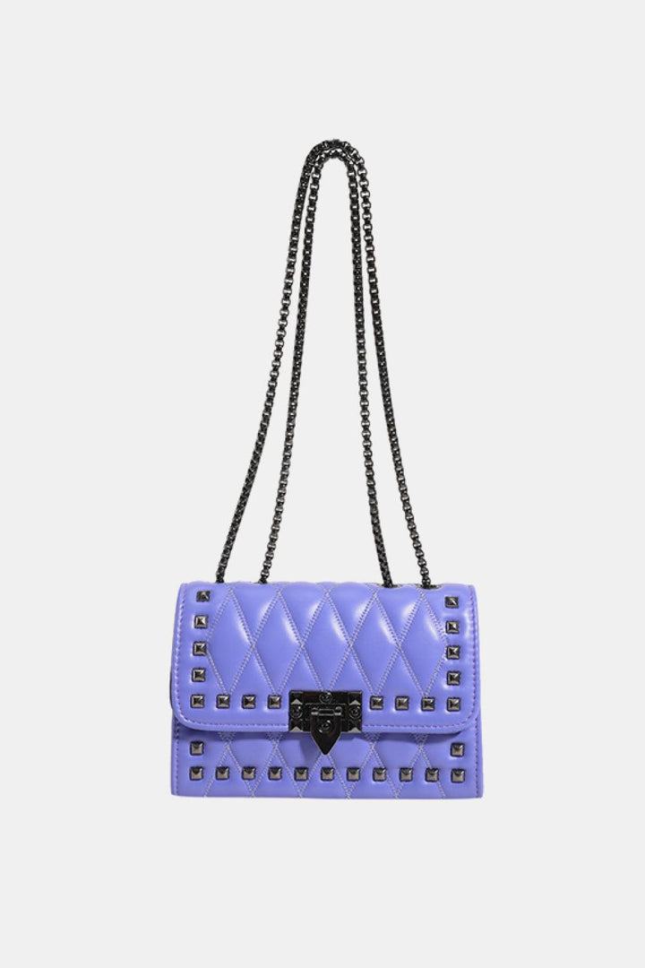 Studded PU Leather Crossbody Bag - Super Amazing Store