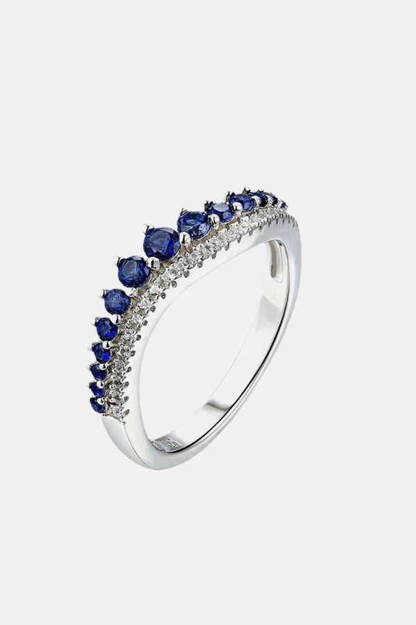 Lab-Grown Sapphire 925 Sterling Silver Rings - Super Amazing Store