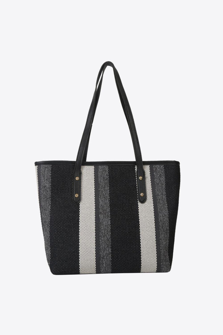 Striped Straw Tote Bag - Super Amazing Store