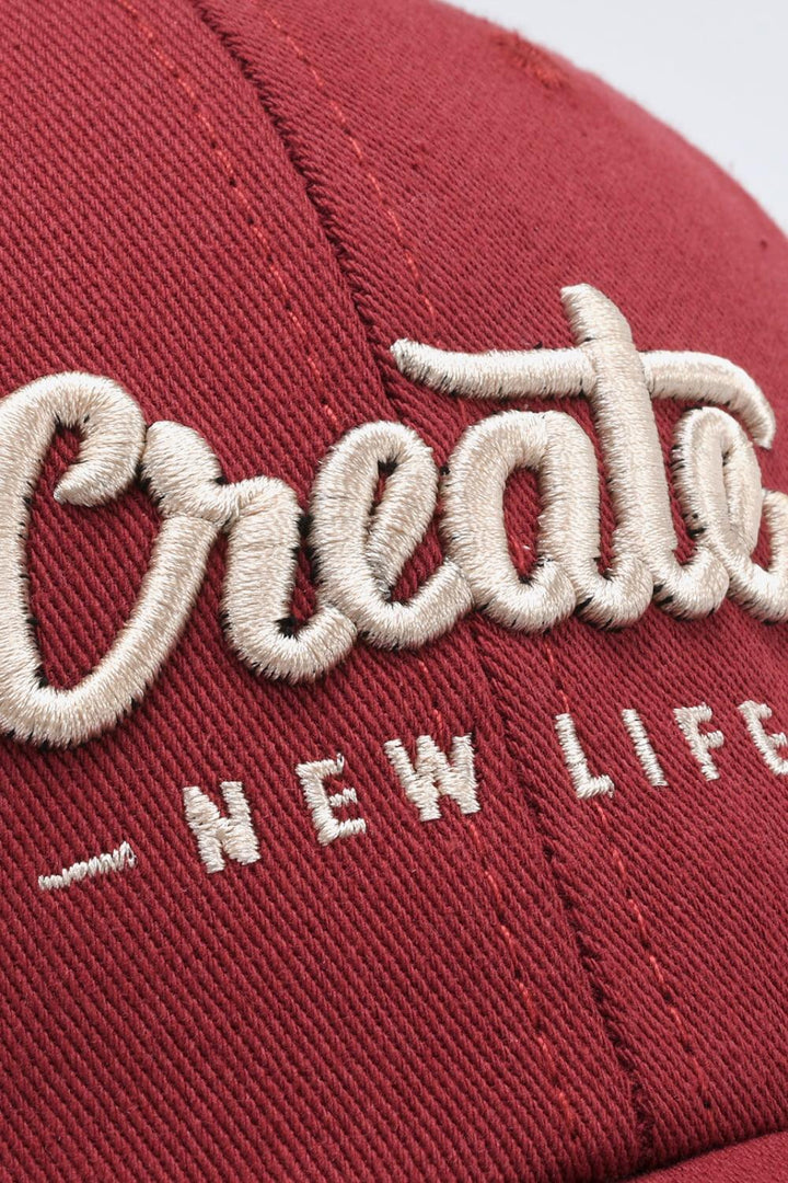 CREATE NEW LIFE Adjustable Cotton Baseball Cap - Super Amazing Store