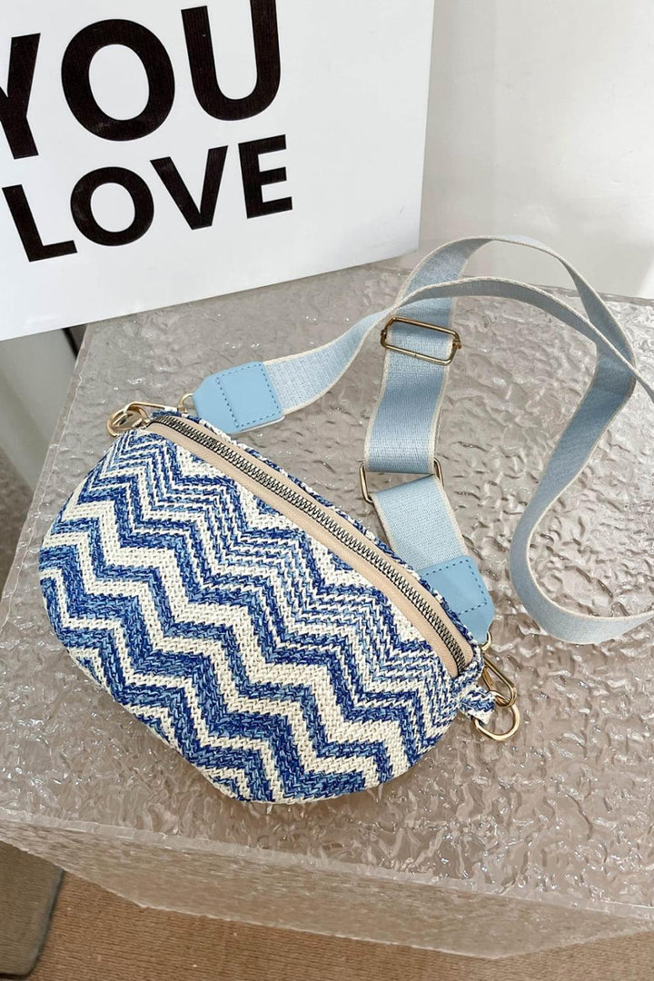 Baeful Chevron Straw Sling Bag - Super Amazing Store