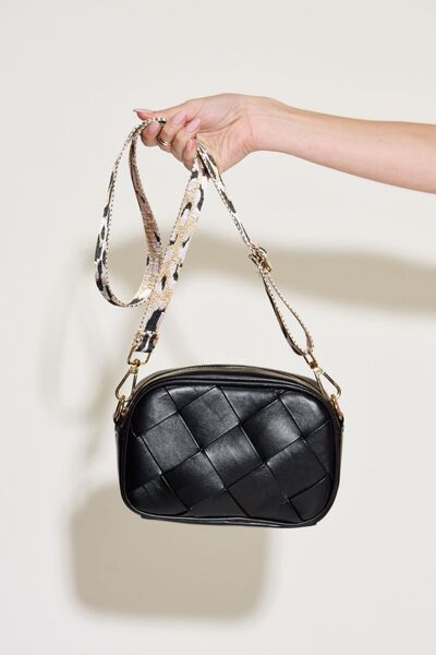 Zenana Cassette Woven Crossbody Bag Trendsi