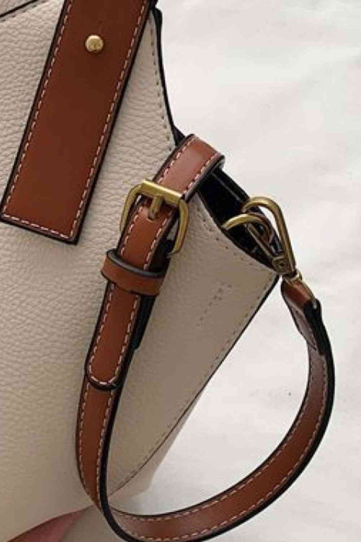 Fashion PU Leather Bucket Bag Trendsi