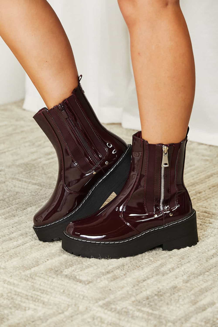 Forever Link Side Zip Platform Boots - Super Amazing Store