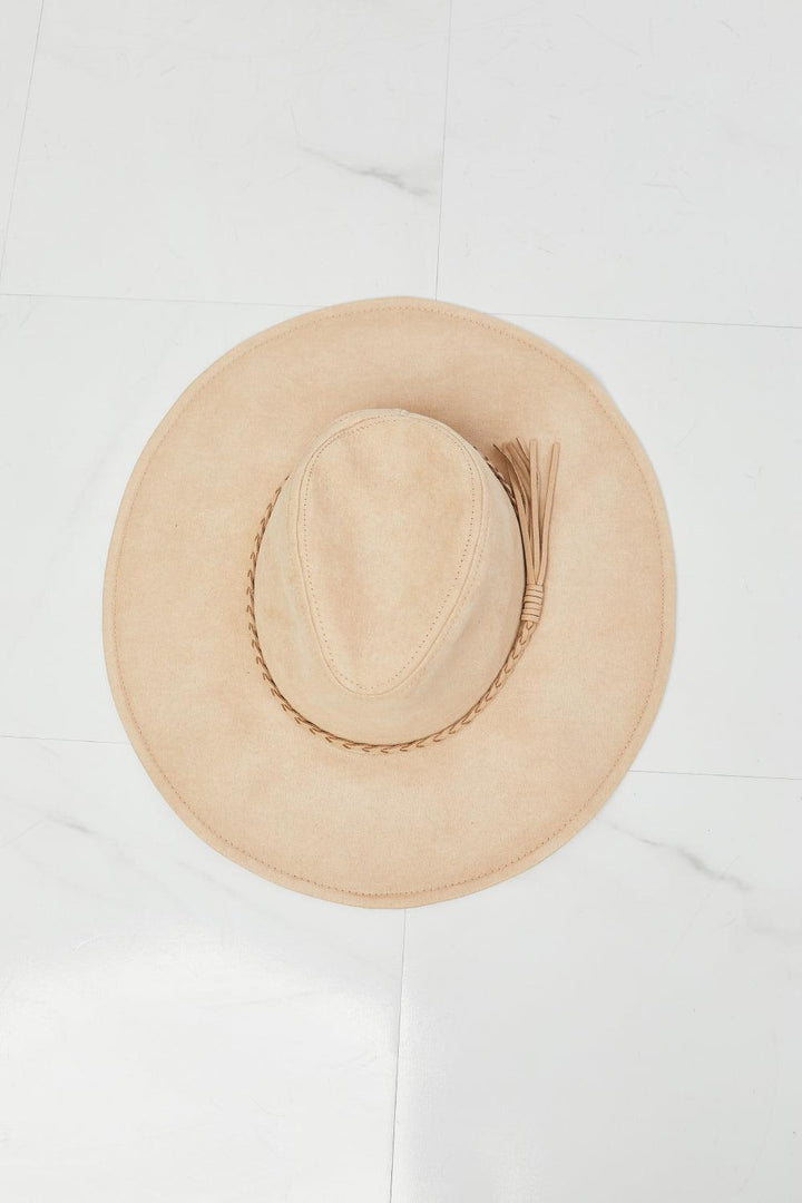 Fame Forever My Moment Suede Fedora Hat in Ivory - Super Amazing Store