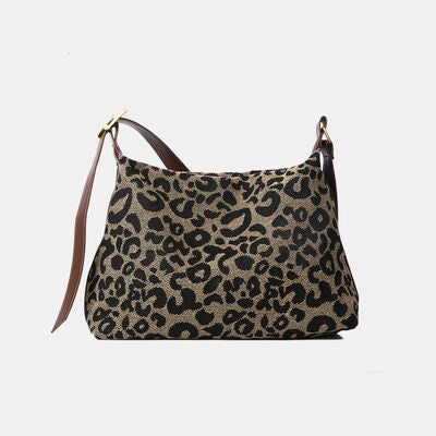 PU Leather Leopard Shoulder Bag Trendsi