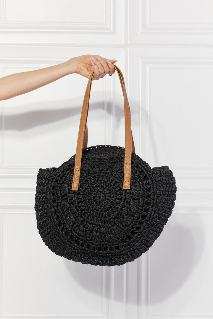 Justin Taylor C'est La Vie Crochet Handbag in Black - Super Amazing Store