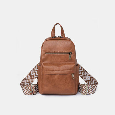 Medium PU Leather Backpack Trendsi