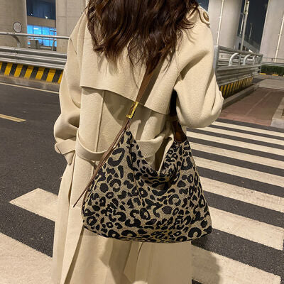 PU Leather Leopard Shoulder Bag Trendsi