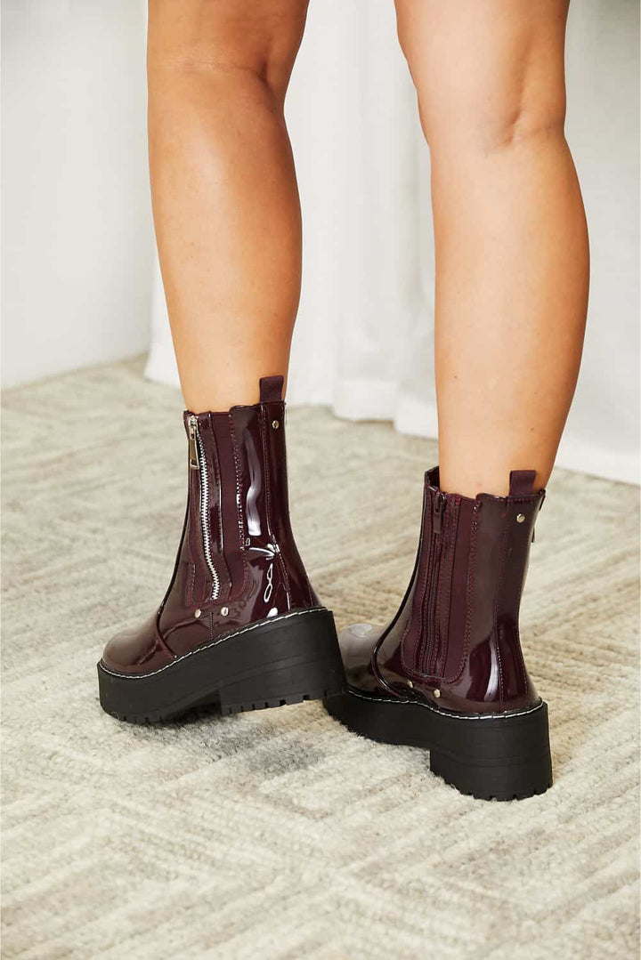 Forever Link Side Zip Platform Boots - Super Amazing Store