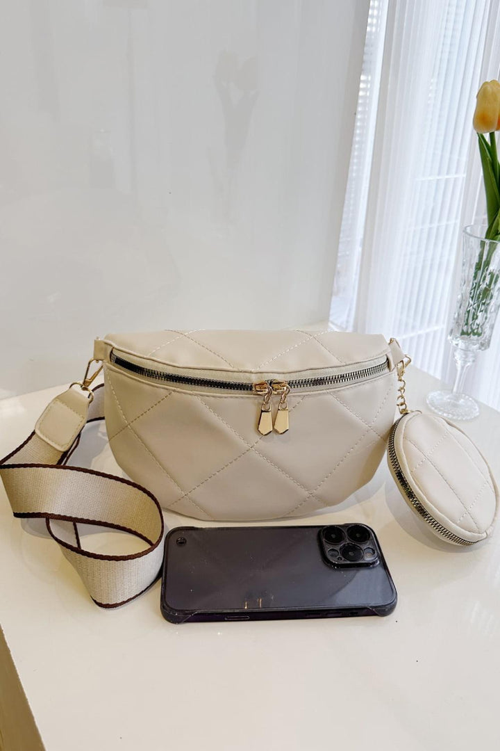 PU Leather Sling Bag with Small Purse - Super Amazing Store